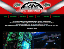 Tablet Screenshot of musikzirkus-meldorf.de